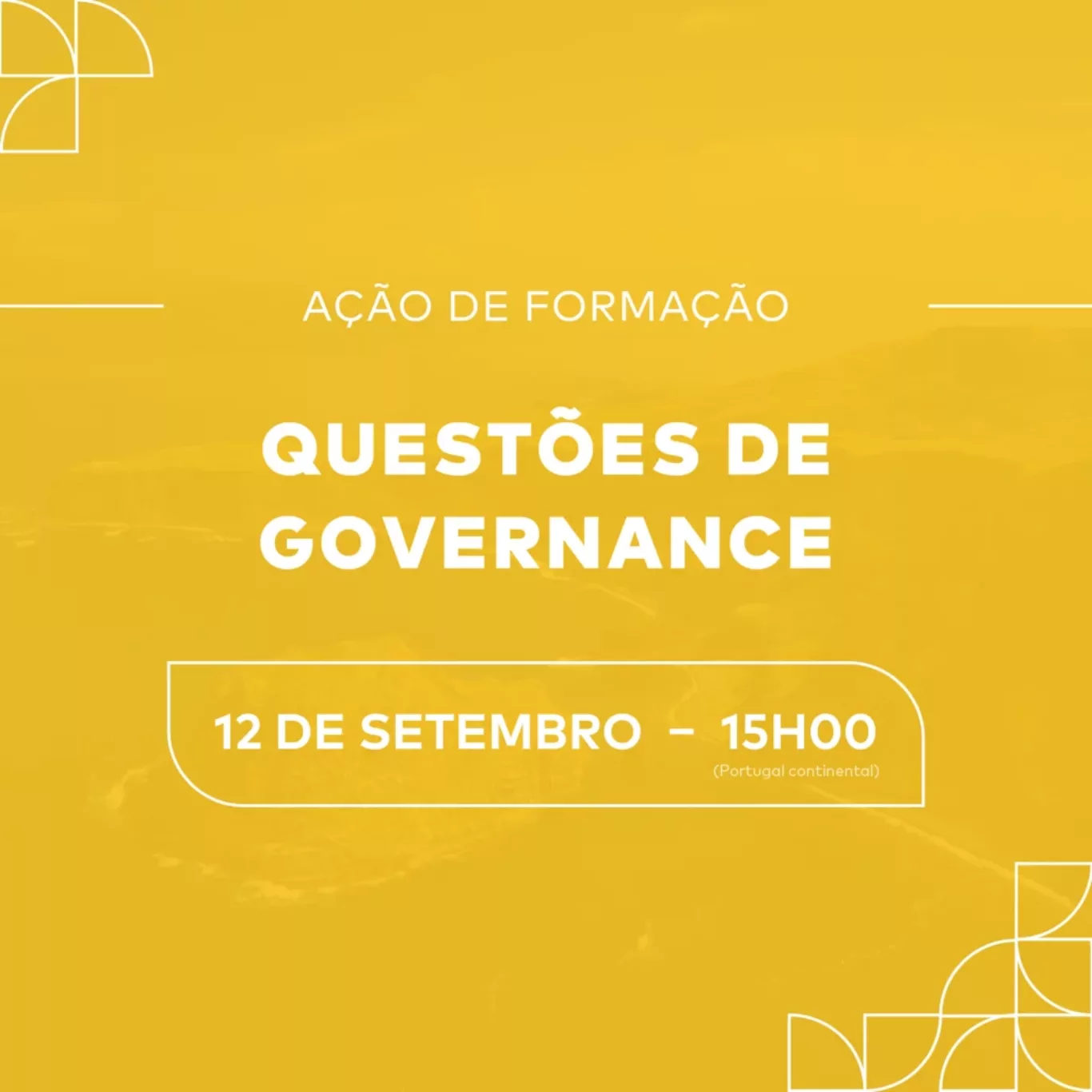 Já ouviu falar em “governance”? Inscreva-se nesta ação de formação